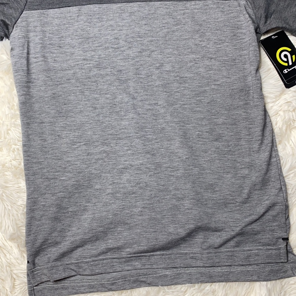 Champion Gray Duo Dry Breathable Odor Control Tee Men’s Size Small - Picture 6 of 12